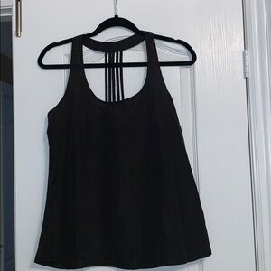 Black loose fit tank top​